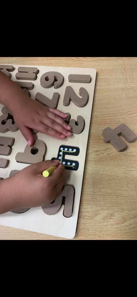 ALPHABET AND NUMBER CHALKBOARD SET - Alphabet & Number Chalkboard Learning Set | Educational Tracing Board for Autism Support | Multi-Sensory Learning Tool