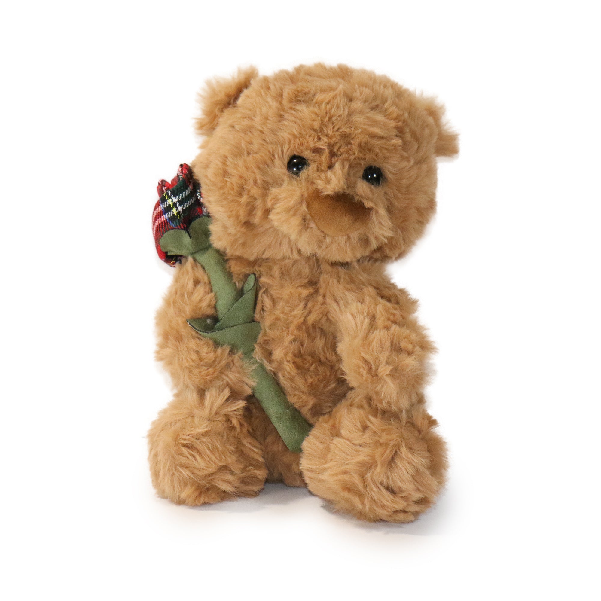 9-inch Brown Rose Bear with Rose