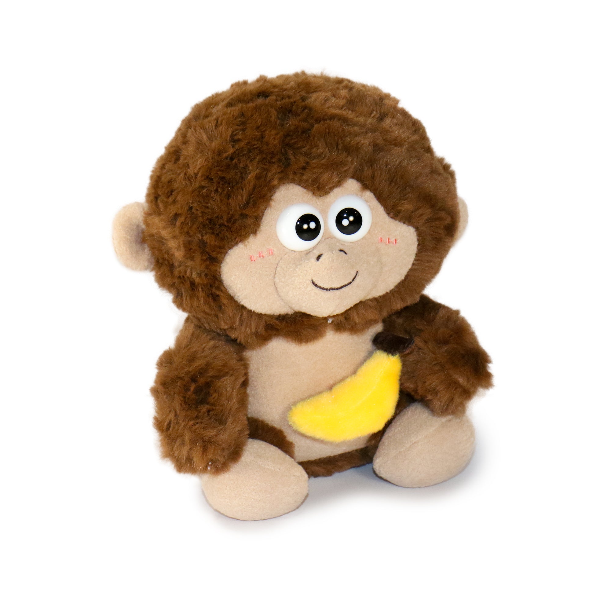 9-inch Brown Bongo Monkey with Yellow Banana