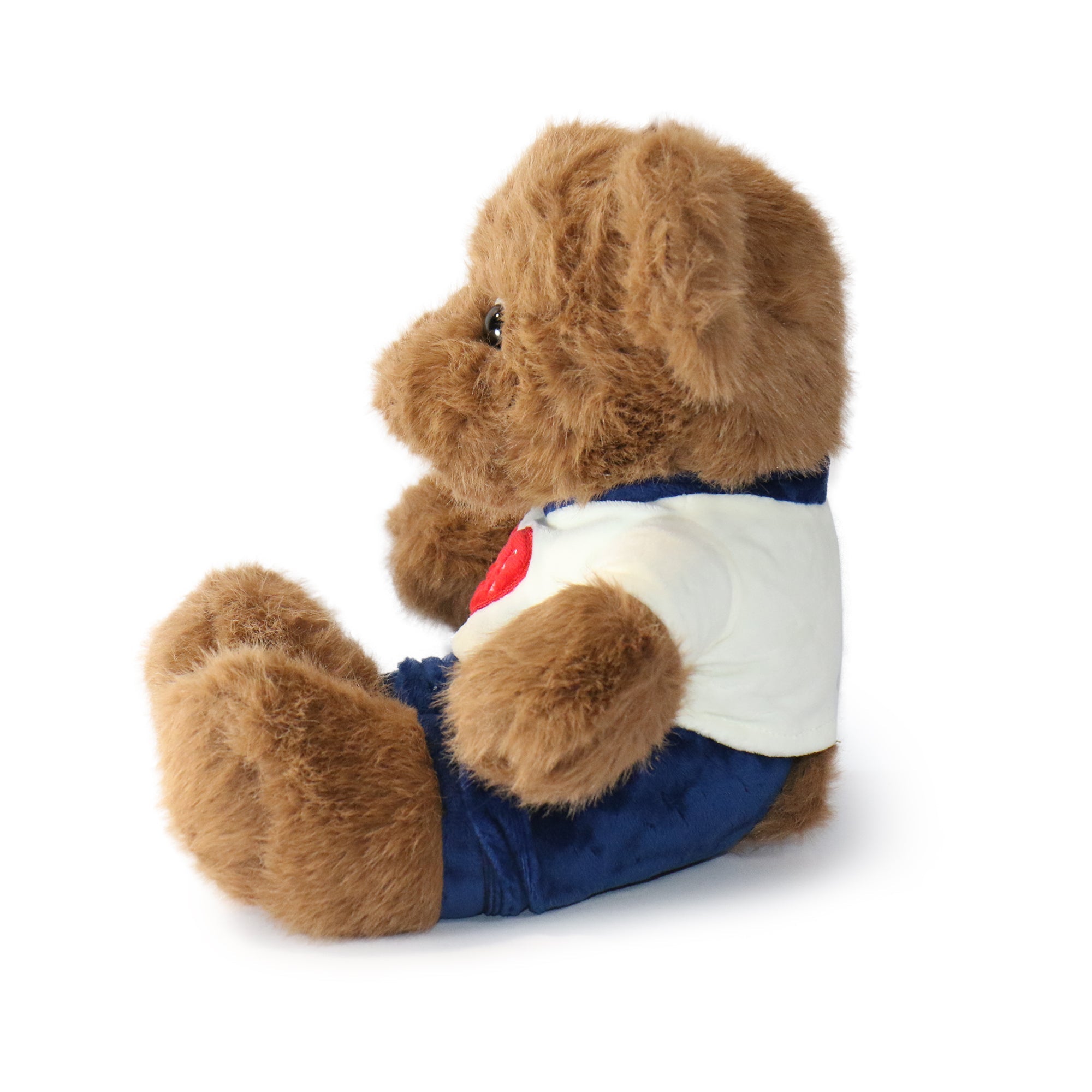 12-inch Fashionable Huggable Bear with Red Heart Shirt