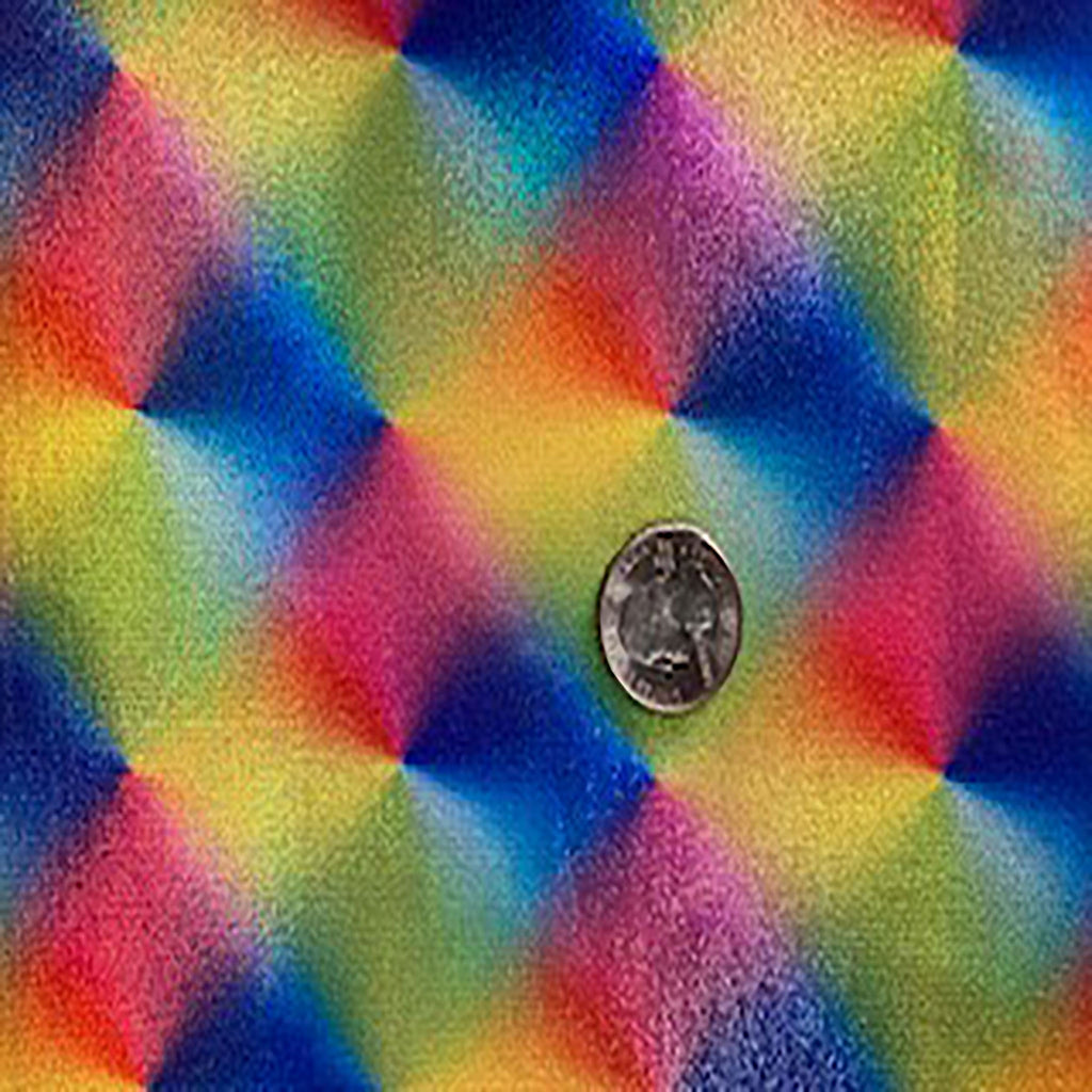 Dazzling Rainbow Stretch Poly Spandex Fabric with Digital Design Print fabric| Spandex Palace