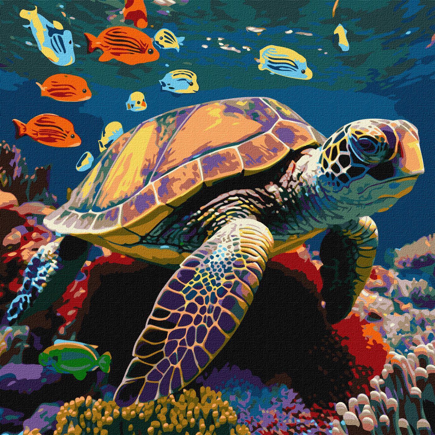 Painting by Numbers kit Underwater inhabitants KHO6503